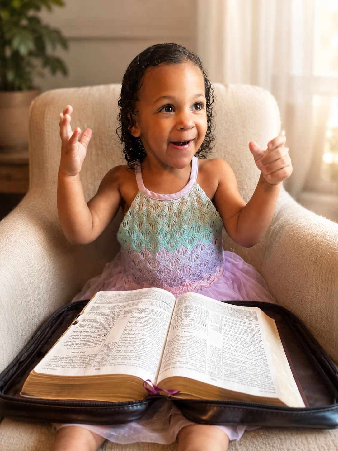 Elena with a Bible
